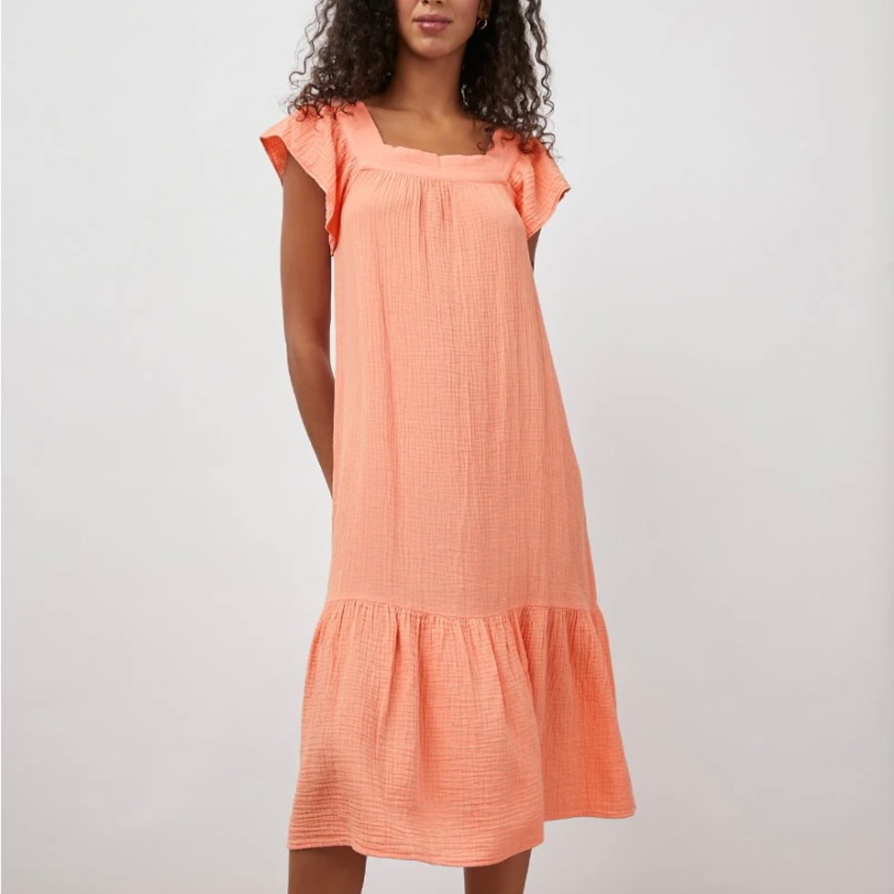 NWT Rails Sylar cotton gauze dress in Peach Amber - XS or S